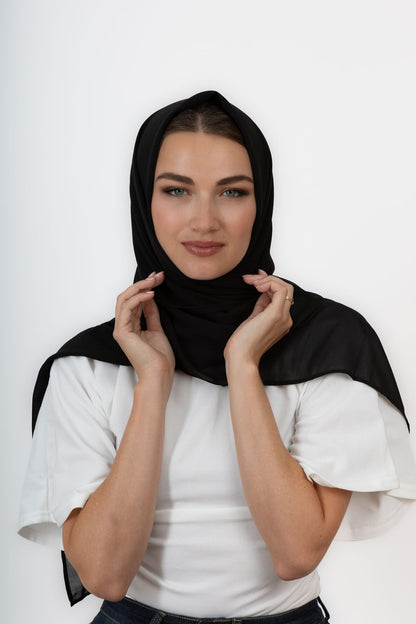 Ladies Plain Chiffon Headscarf