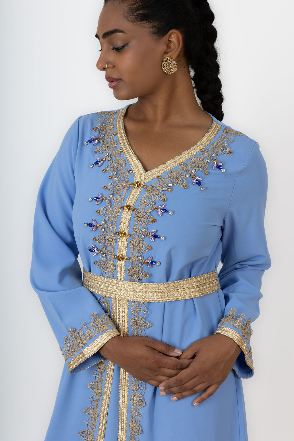 Pearl Embroidered Abaya