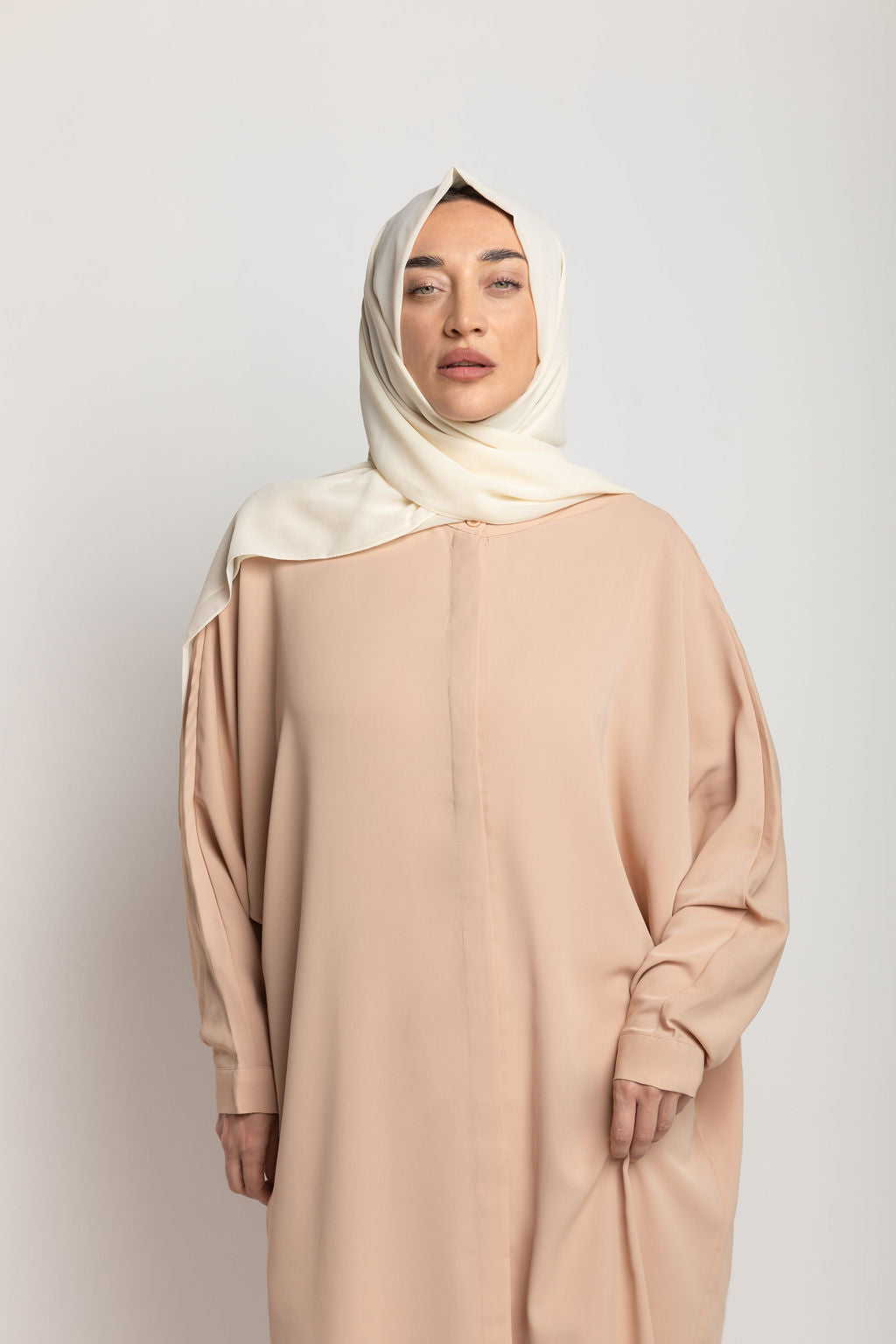 Beige Oversized Abaya